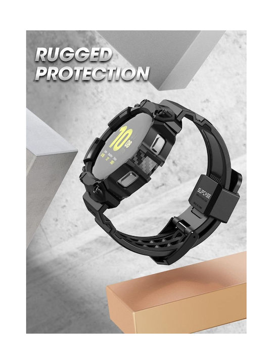Supcase Unicorn Beetle Pro Θήκη Σιλικόνης σε Μαύρο χρώμα για Samsung Galaxy Watch 6/5/4