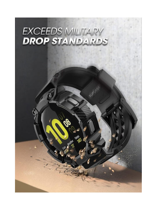 Supcase Unicorn Beetle Pro Θήκη Σιλικόνης σε Μαύρο χρώμα για Samsung Galaxy Watch 6/5/4