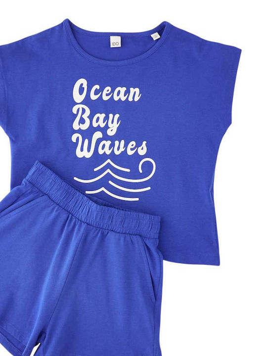 Kids Set with Shorts Summer 2 Pieces Blue