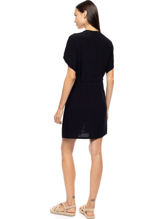 Pink Label Damenkaftan Für Strand Schwarz