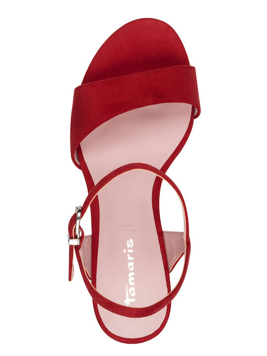 Fabric Sandals Red