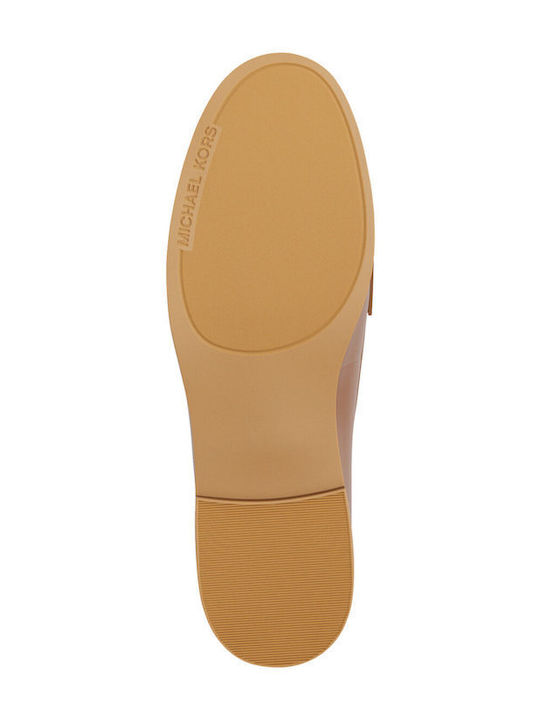 Leather Women's Loafers in Brown Colour