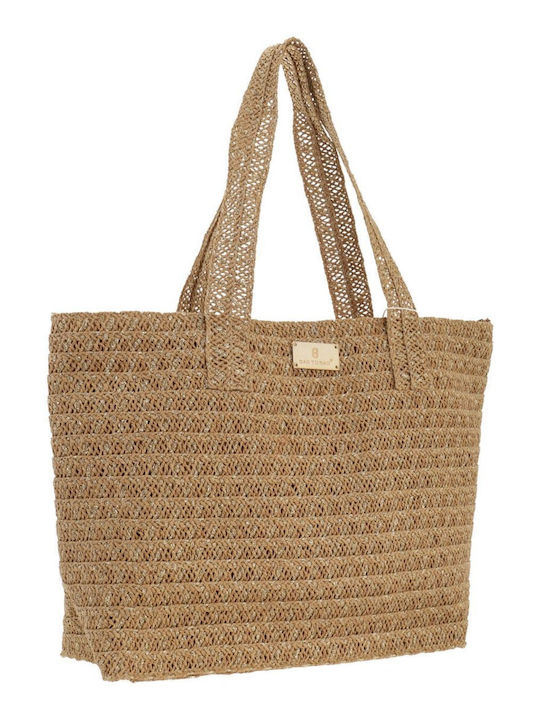 Bag to Bag Wicker Beach Bag Green