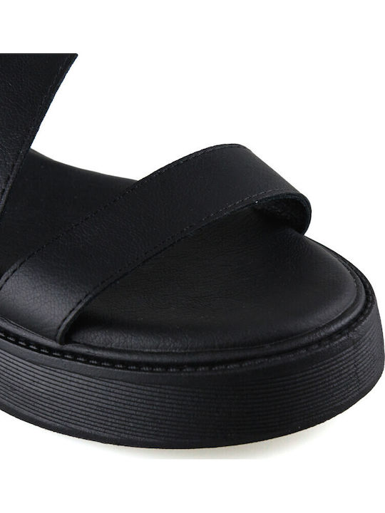 Γυναικεία Σανδάλια Flatforms Μαύρα