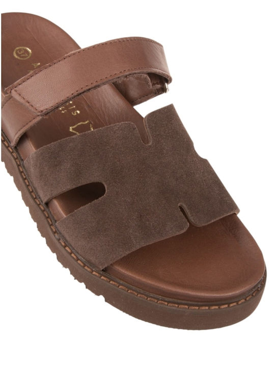 Leather Women's Anatomic Brown Sandals