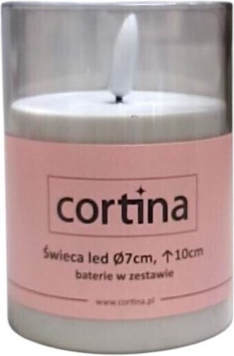 Lumânare Electrică Cortina LED Tub 100/70mm Albă