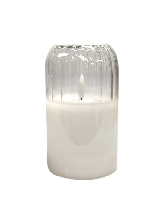Electric Candle Cortina Led Glass Cup Candle Layer 125/75mm White