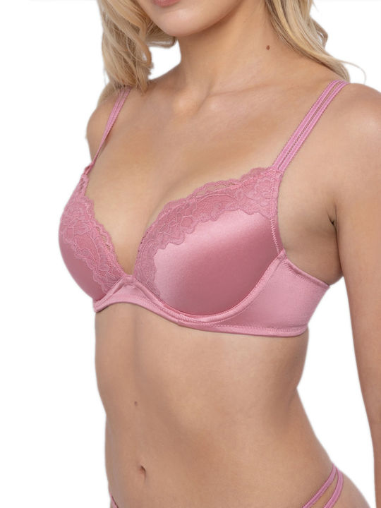 Pink and Grey Plunge Bras 2Pack