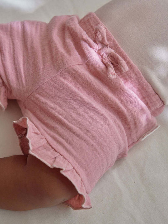 Kids Fabric Shorts/Bermuda Pink