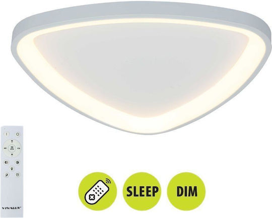 Vivalux Ceiling Light 51cm White with Integrated LED and Remote Control