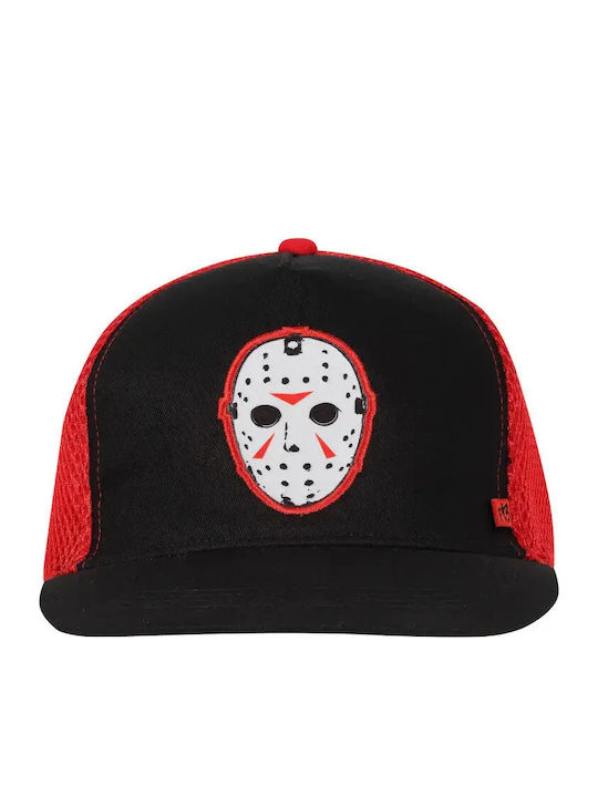 Kappen Freitag 13th Logo Maske Baseballkappe Schwarz Fri08311cacos
