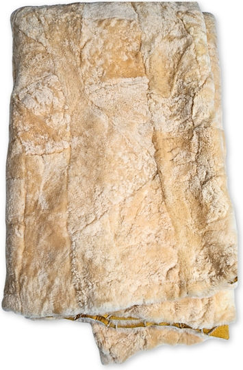 Schafsfell Mouton 120x240cm Gelbe Wohnzimmer Teppiche