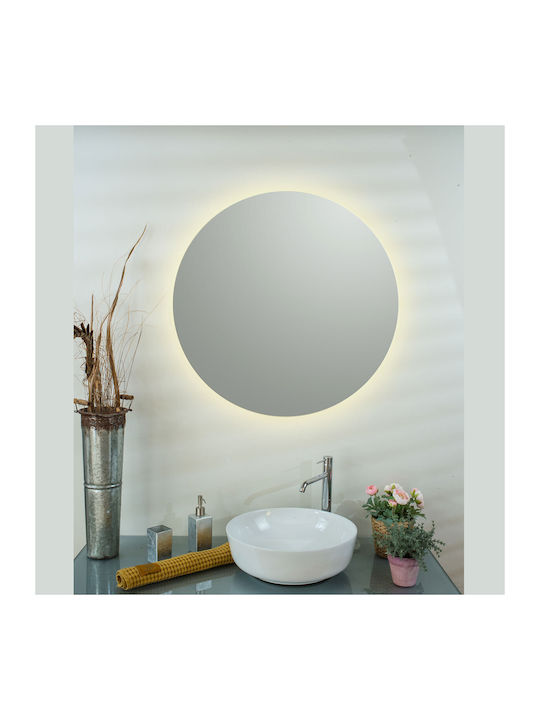 Rund Badezimmerspiegel Led Berührung 80x80cm