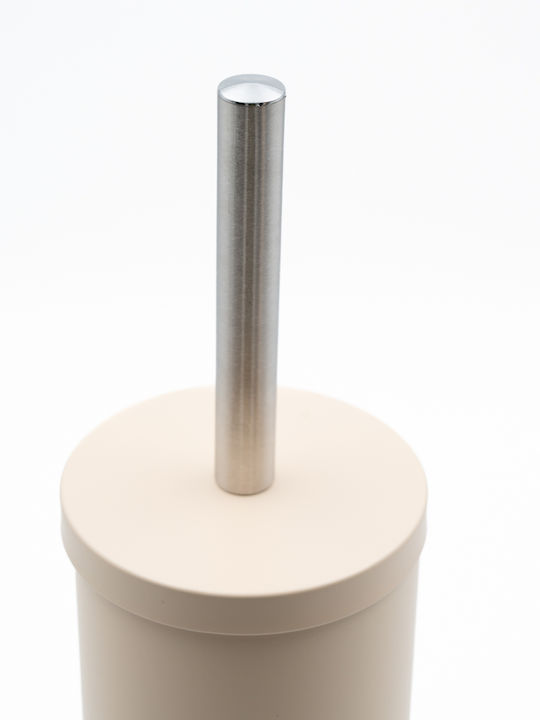 TnS Hotel Classic Metallic Bathroom Toilet Brush Yellow