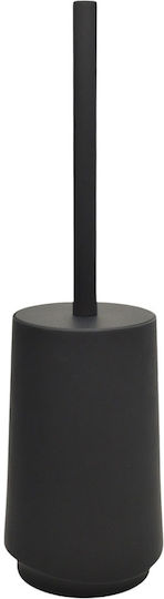 Ankor Plastic Bathroom Brush and Trash Can Set Soft Close 5l Black