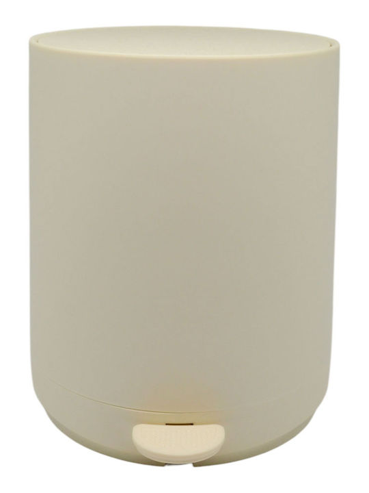 Ankor Plastic Bathroom Bin Soft Close 5l Beige