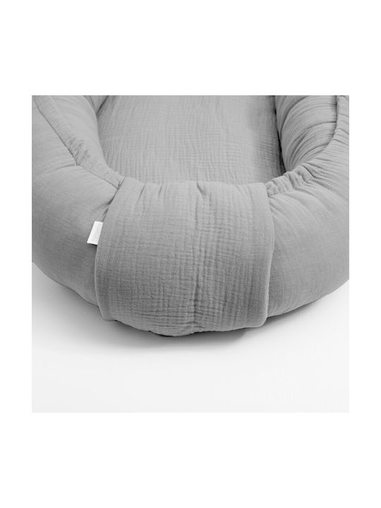 New Baby Baby Nest Kissen Hellgrau 50x80cm