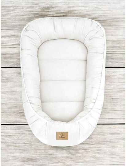Qmini Baby-Kissen Nest Creme 55x75cm