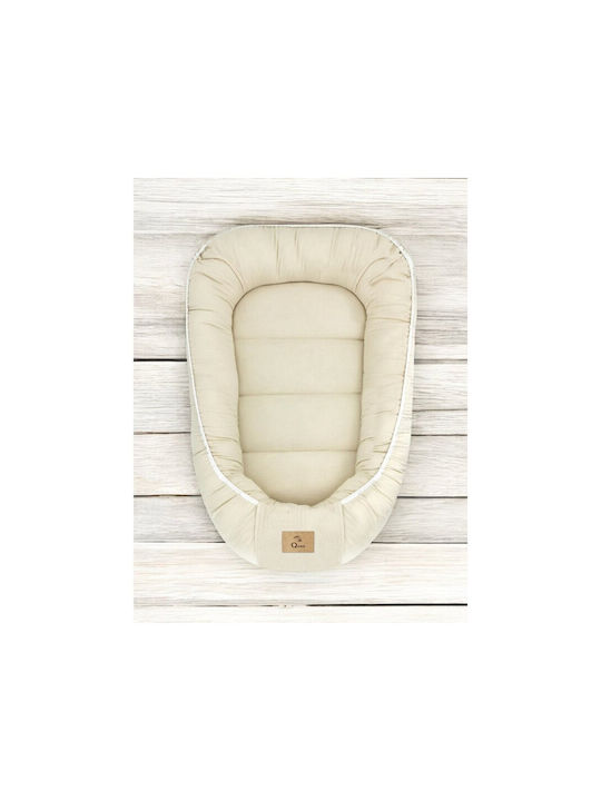 Qmini Perna Pentru Bebelusi Tip Cuib Warm Beige 55x75cm