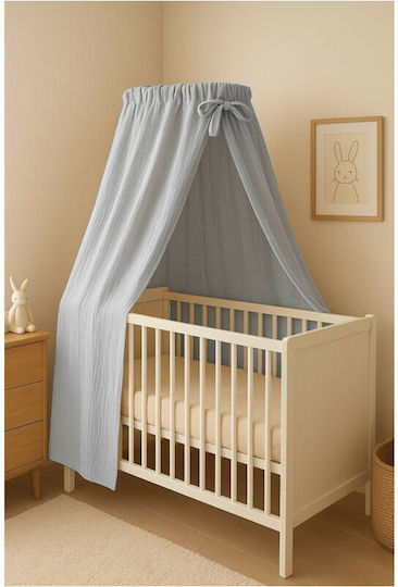 Qmini Baby Moskitonetz Für Kinderbett Grau
