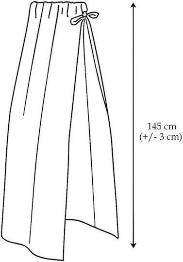 Qmini Plasă Împotriva Țânțarilor Bebe Pentru Pătuț Din Tul Roz 145x200cm