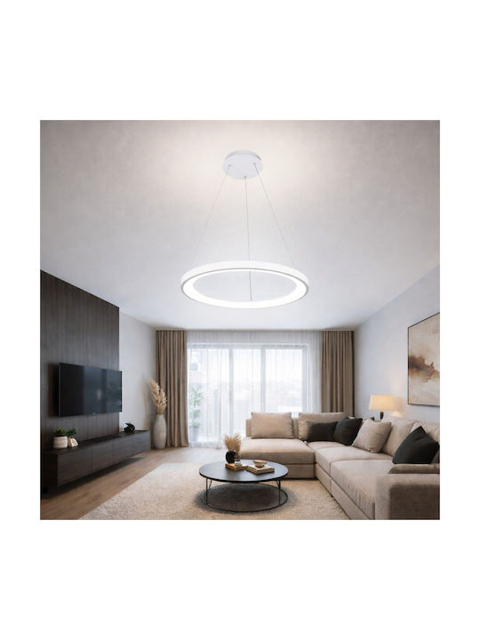 Led Ceiling Pendant Light Alexa-p Φ50cm 55watt Cct White Viv005255