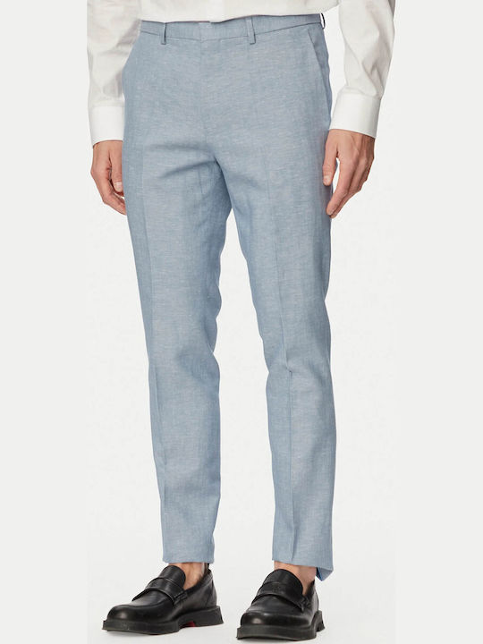 Arti Hesten Summer Men's Suit with Vest with Slim Fit Light Blue