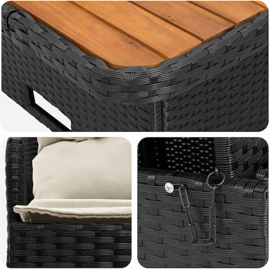 Living Room Set 2 Pieces Rattan with Pillows Living Room Set 2 Pieces Rattan with Pillows
