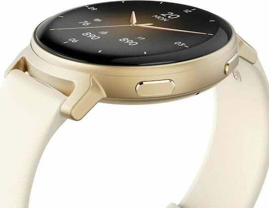 HAMA 7020 43mm Smartwatch with Heart Rate Monitor (Gold)