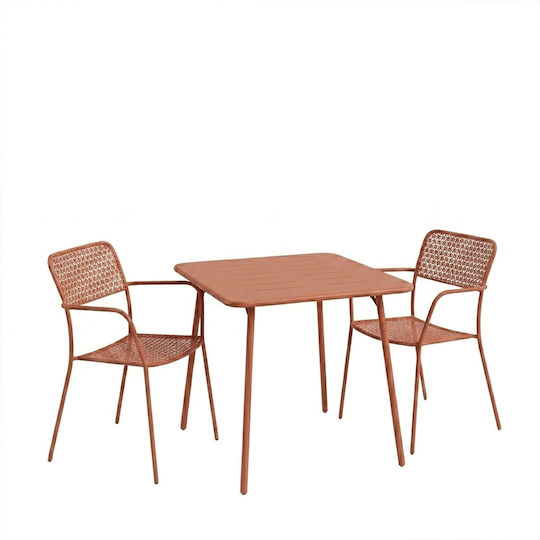 Σετ Τραπεζαρίας 3τμχ terracotta