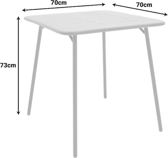 Pakketo Garten- und Outdoor-Möbelsets für kleinen Balkon Moraja 3 Stücke Beige