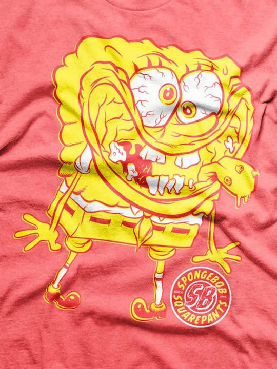 Spongebob Weird T-shirt Red Heather Unisex Nic-1-sb008-h78-13-rh