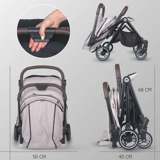 Coccolle Melia Καρότσι Μωρού Kατάλληλο για Nεογέννητο Pearl Mist 6.7kg