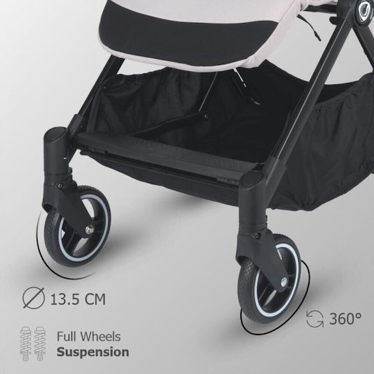 Coccolle Melia Καρότσι Μωρού Kατάλληλο για Nεογέννητο Pearl Mist 6.7kg
