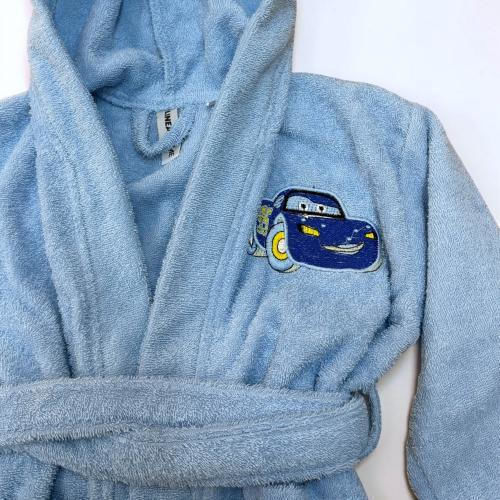 Linea Home Kids Bathrobe Blue Hooded