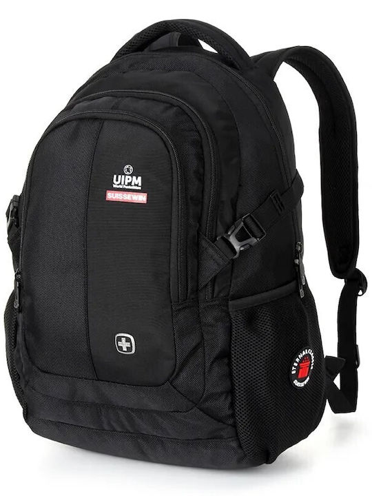 Suissewin Backpack Αδιάβροχο Μαύρο