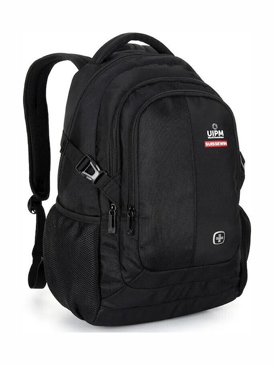 Suissewin Backpack Αδιάβροχο Μαύρο