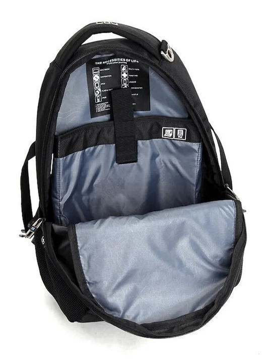 Suissewin Backpack Αδιάβροχο Μαύρο