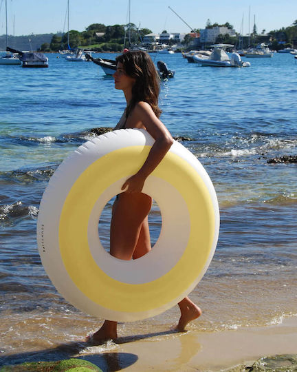 Sunnylife Tube Pool Ring Butter Yellow 9339296072028