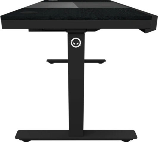 Ηλεκτρικό Γραφείο Gaming με Ρυθμιζόμενο Ύψος, LED & USB θύρες 160x80x75εκ. Black