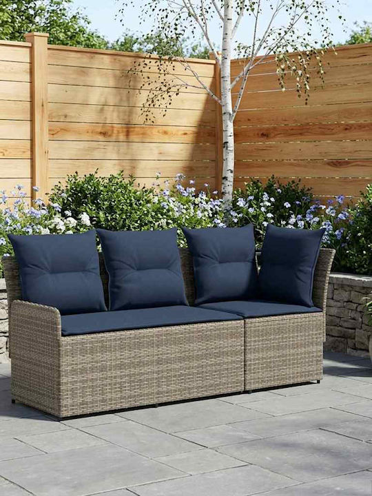 Ecksofa für den Außenbereich Rattan mit Kissen