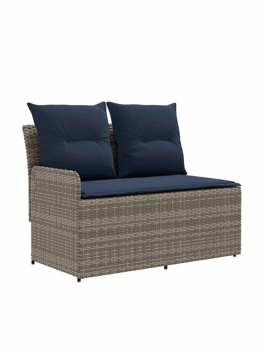 Ecksofa für den Außenbereich Rattan mit Kissen
