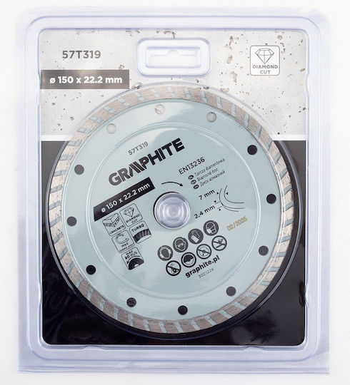 Graphite Turbo Cutting Disc for Construction Materials 150mm