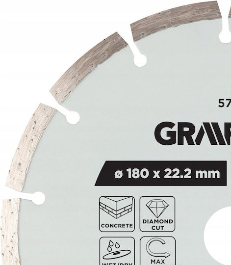 Graphite Диск За Рязане На Строителни Материали 180mm