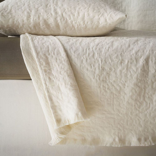 Gofis Home Francis Ριχτάρι Πολυθρόνας Ζακάρ 180x175εκ. Ecru