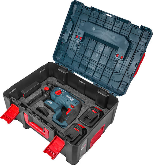 Bormann BBP5303X44T2CA Battery Powered Tool Set Angle Grinder & Brushless Excavator 20V With 2 Batteries And Case