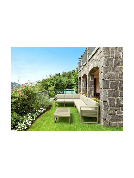 Zita Plus Μαξιλάρι Καρέκλας Κήπου Mykonos Beige 65x65εκ.