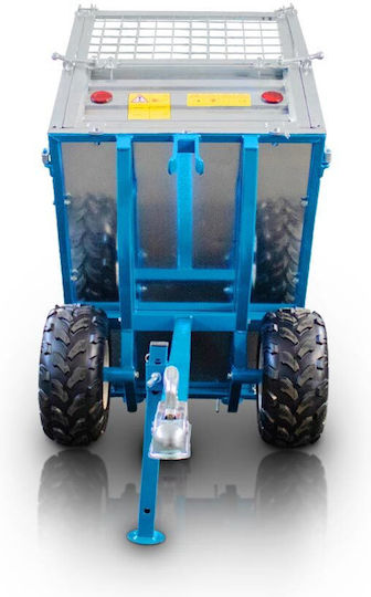 Remorcă Tractor Basculantă Mecanică 600kg Galvanizată Parapete Mt600-m