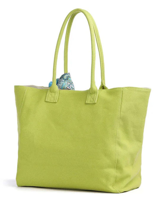 Liu Jo Stoff Strandtasche Grün Liu Jo Stoff Strandtasche Grün