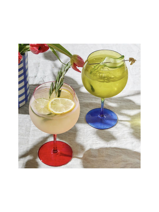 Here's How Set of Green Glass Water Goblet Glasses 660ml 2 Pieces